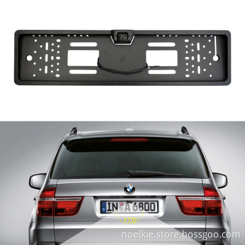 License plate backup rear view camera for European